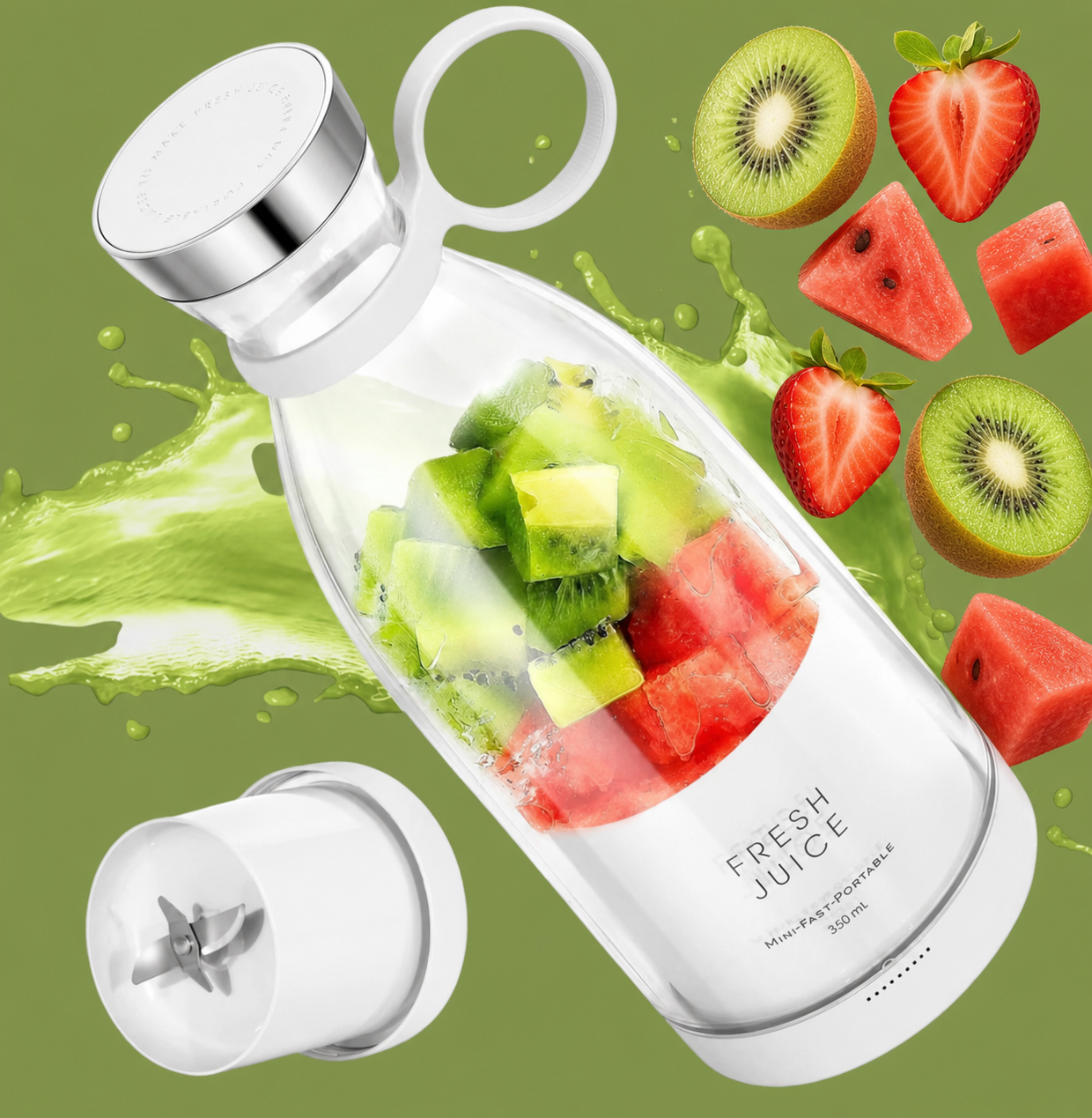 BlendMatic™ — Ton smoothie. Partout. En 30 secondes.
